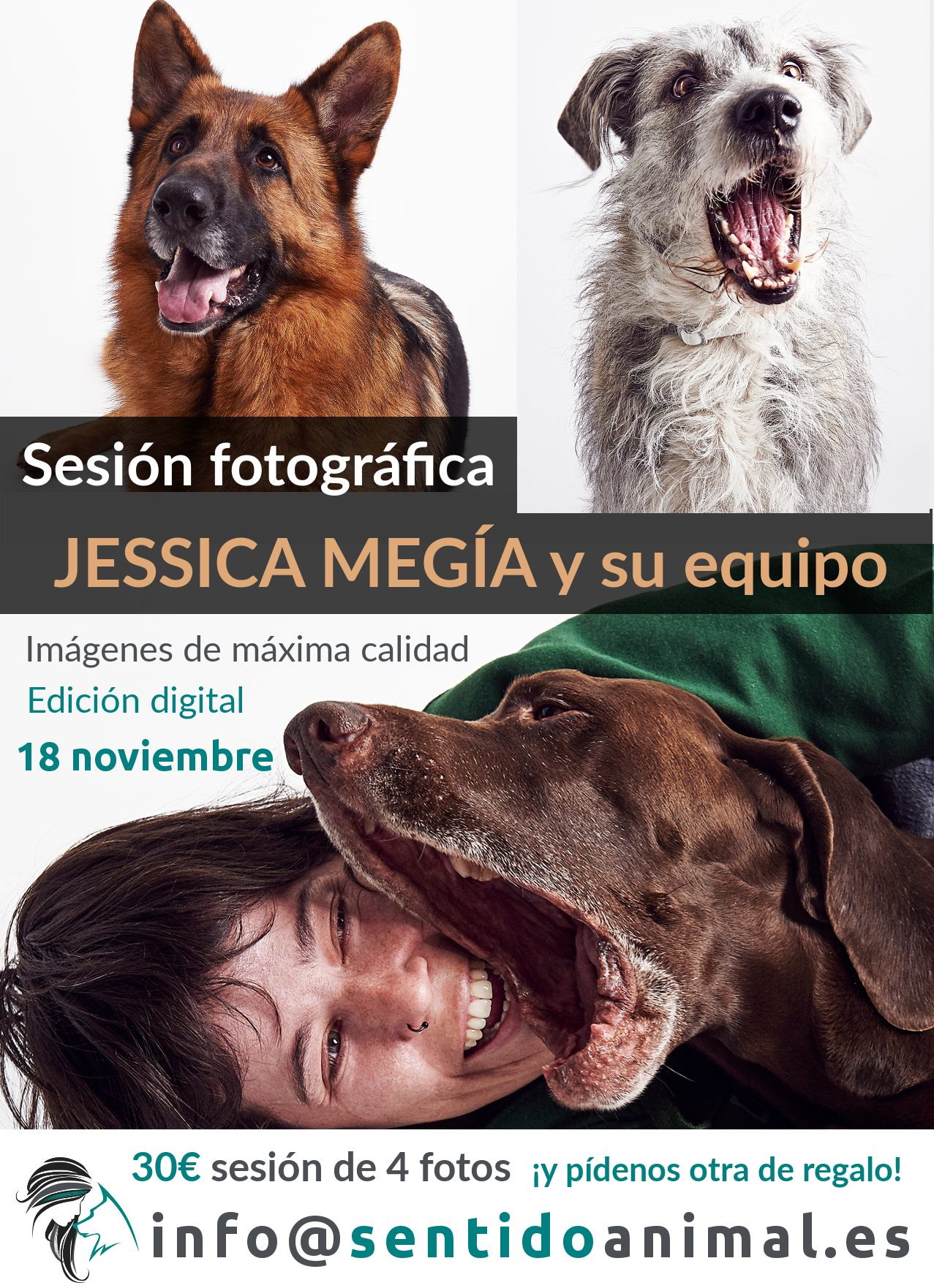 sesión fotográfica en Sentido Animal con Jessica Megía